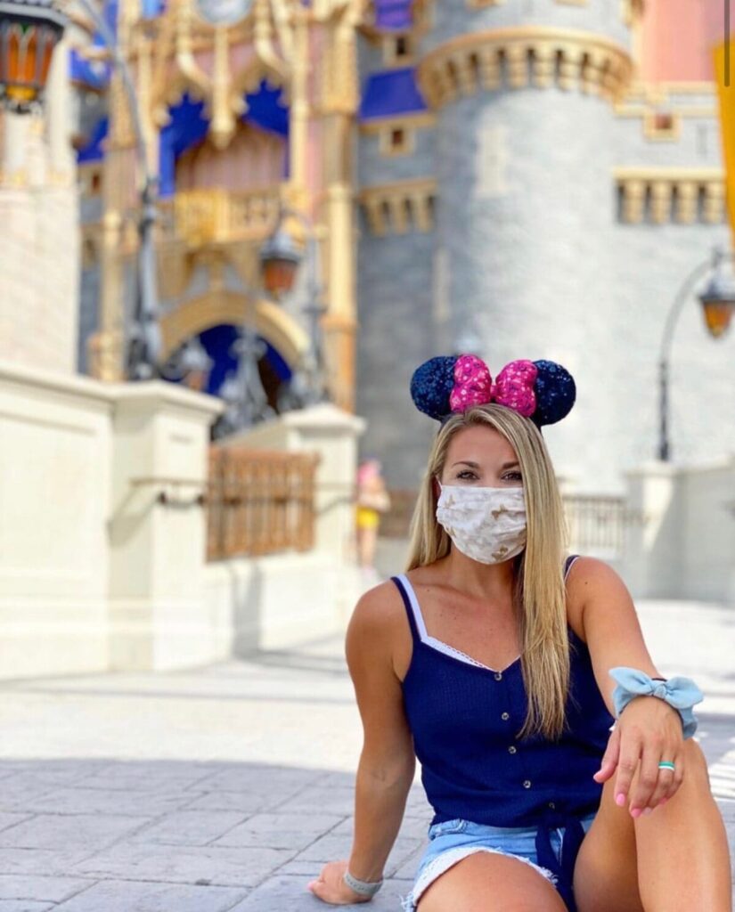 wearing a mask at Disney