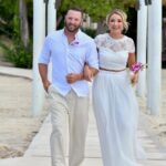 Sandals Dunn’s River wedding ceremony in Jamaica with oceanfront setting and luxury all inclusive resort backdrop