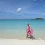Tropic of Cancer Beach in the Bahamas with powdery white sand, crystal-clear turquoise water, and peaceful, uncrowded shoreline under bright blue skies
