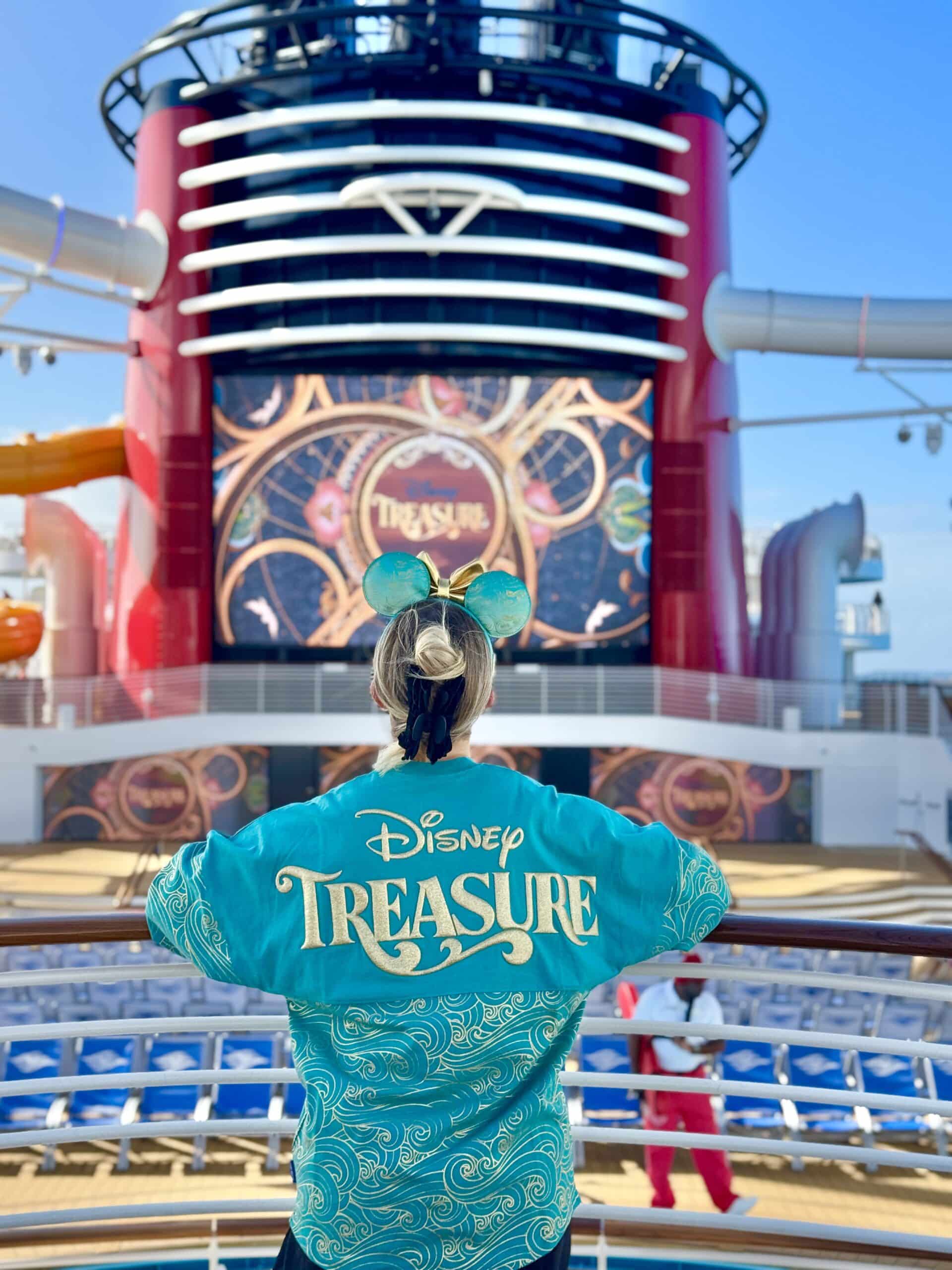 Stephanie from Traveling Ears Vacations aboard Disney Treasure