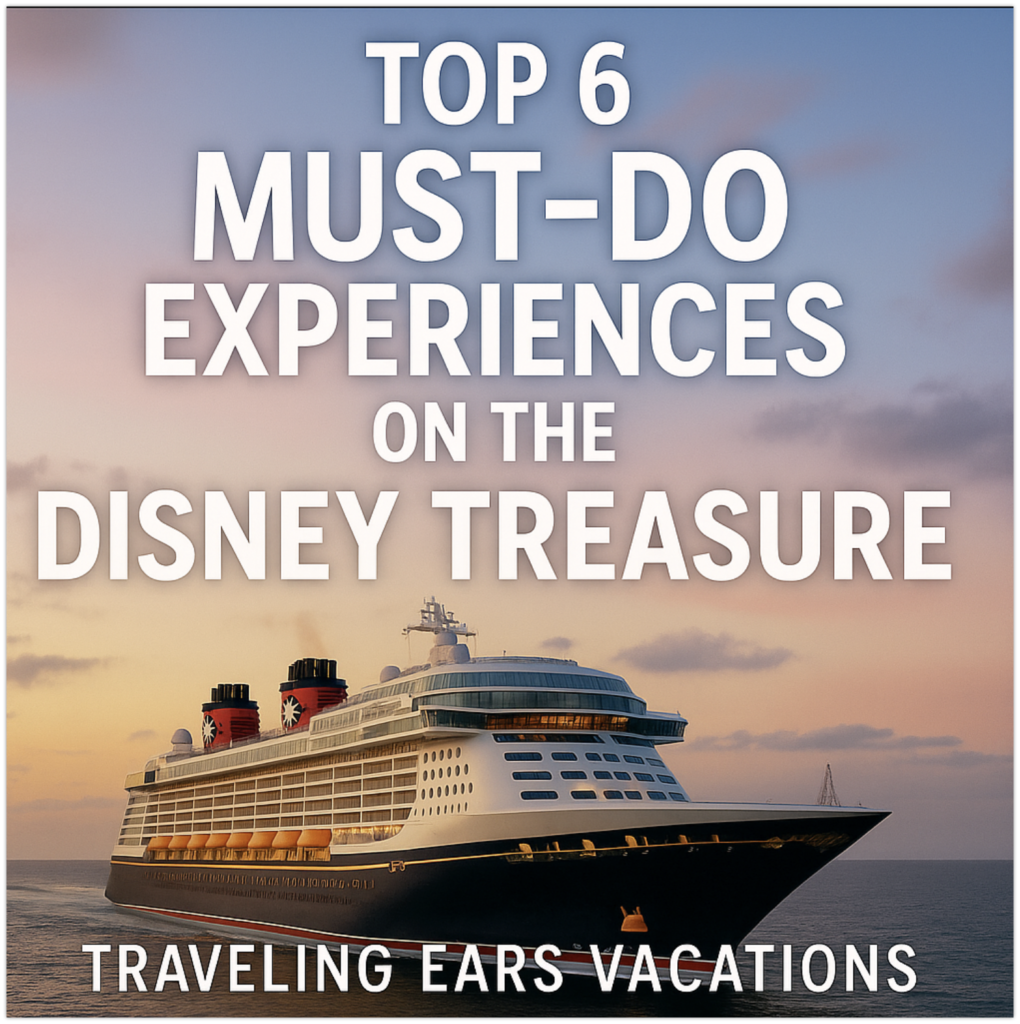 Disney Treasure cruise ship at sea – top experiences guide by Traveling Ears Vacations
