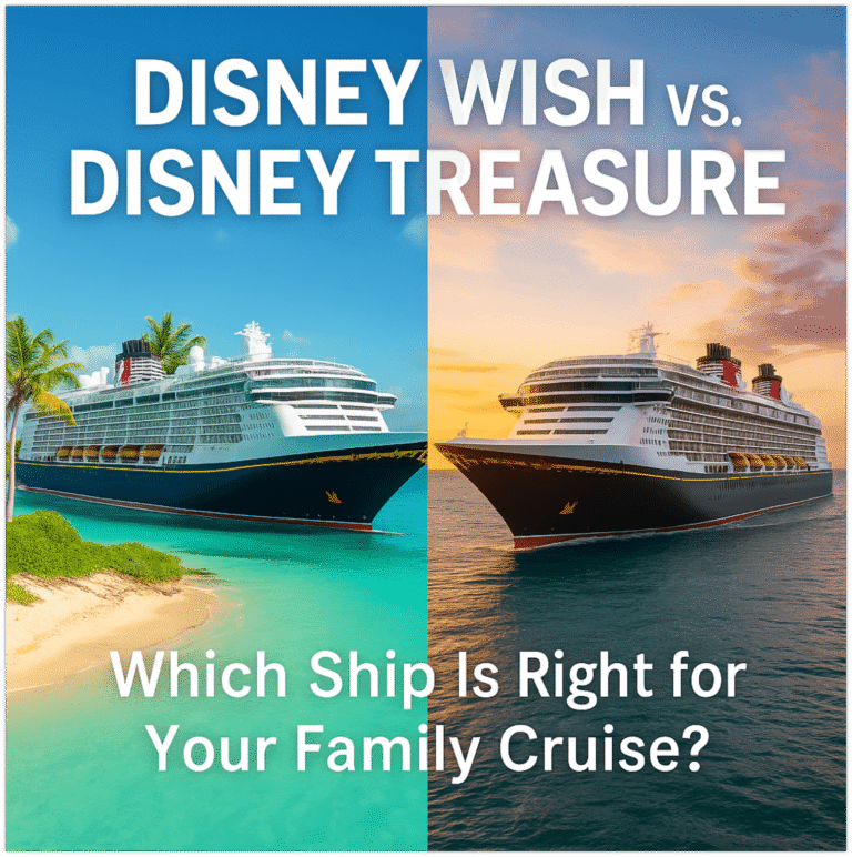 Disney Wish vs Disney Treasure cruise ships comparison for family travel planning