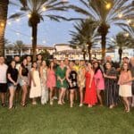 The perfect kickoff to our Sandals Curaçao getaway — reconnecting with friends at our private welcome cocktail hour under the palms.