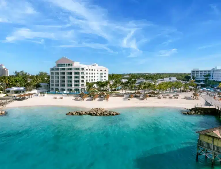 Sandals Royal Bahamian all-inclusive resort in Nassau featuring beachfront views, private offshore island, and luxury adults-only accommodations