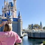 Travel advisor at Cinderella Castle in Magic Kingdom at Walt Disney World.