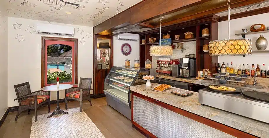 Dining at Beaches Negril featuring beachfront restaurants, gourmet buffet selections, and family-friendly character dining experiences in Jamaica’s all-inclusive Caribbean resort