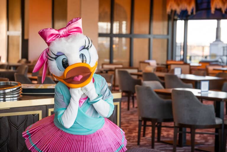 Topolino’s Terrace at Disney’s Riviera Resort featuring rooftop dining with character breakfast, European-inspired cuisine, and panoramic views of Walt Disney World