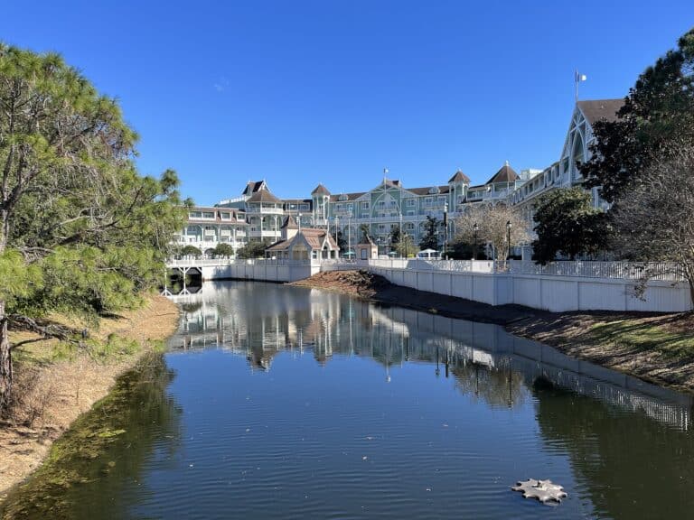 Disney's Beach Club Resort waterfront exterior at Walt Disney World