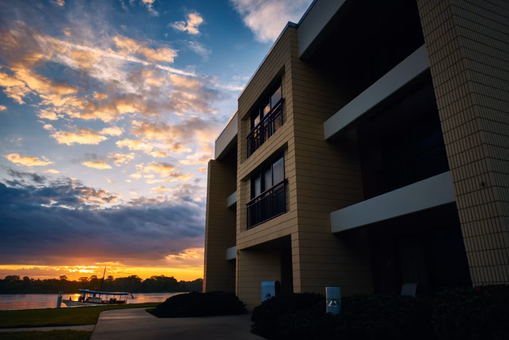 Disney's Contemporary Resort at Walt Disney World during golden hour