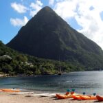 Sugar Beach A Viceroy Resort shoreline beneath the Pitons in Saint Lucia