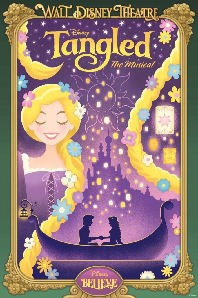 Disney promotional poster for Tangled The Musical